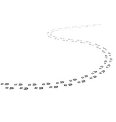 Walking Footstep Trace Footprint Trail Background