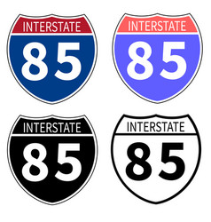 Interstate Highway 85 Road Icon