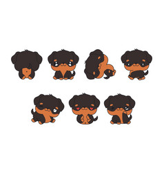 Collection Of Cartoon Rottweiler Dog Art