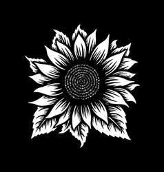 Flower - Black And White