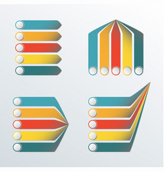 Infographic Design Template Set Options Or Levels