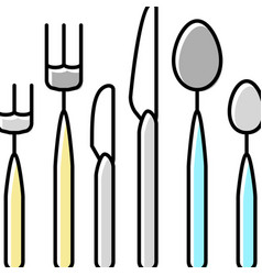 Silverware Utensil Color Icon