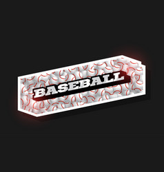 Modern Professional Typography Baseball Sport