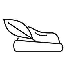 Handdrawn Ecofriendly Icon With Leaf And Shoe