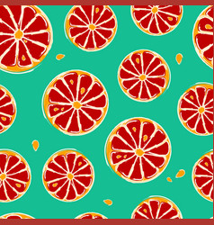 Seamless Pattern From Oranges Textile Design