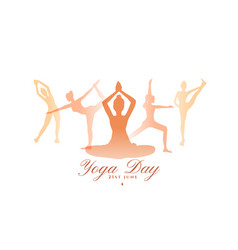 World Yoga Day Background Group Of Five Women