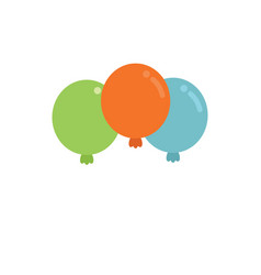 Event Balloons Icon Flat Company Event