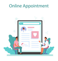 Cardiologist Online Service Or Platform Idea Of