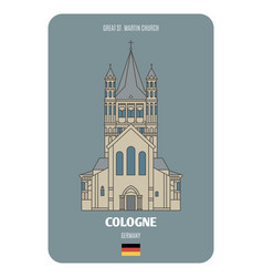 Great St Martin Church In Cologne Germany