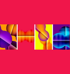 Liquid Abstract Shapes With Gradient Colors