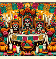 Day Of The Dead Altar Marigold