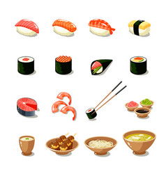 Asia Food Icon Set