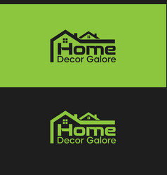 Home Decor Minimalistic Logo With House Roo