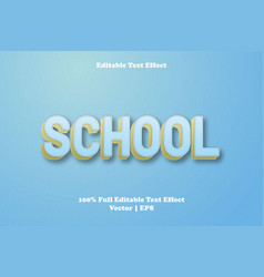 School Editable Text Effect