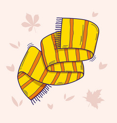 Warm Winter Scarf Of Yellow