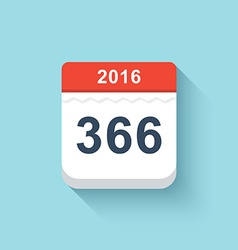 Calendar Style Flat Leap Year 366 Days Calendars