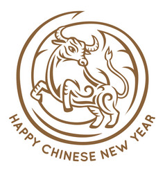 Chinese New Year Ox Badge High Quality