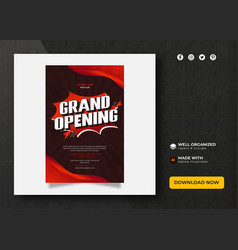 Grand Opening Ceremony Invitation Or Flyer Design