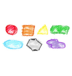 Simple Colorful Hand Draw Crayon Sketch Frame