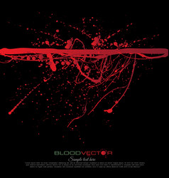 Abstract Blood Splatter Isolated On Black