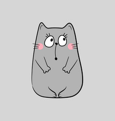 Cat Doodle Cute Funny Cartoon Character