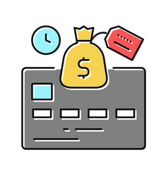 Credit Purchase Card Color Icon