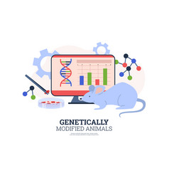 Genetically Modified Animals Breeding Flat