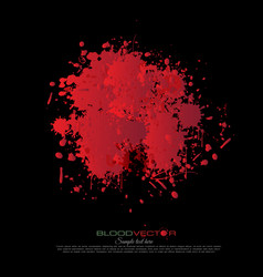 Abstract Blood Splatter Isolated On Black