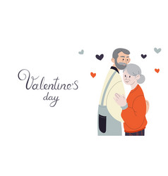 Happy Valentines Day Web Banner Old People