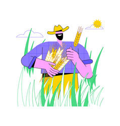 Seed Farmer Isolated Cartoon