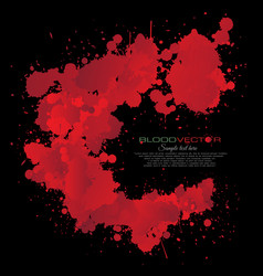 Abstract Blood Splatter Isolated On Black