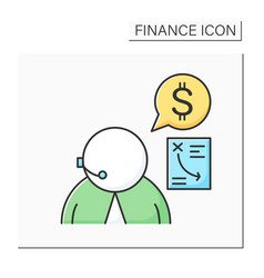 Financial Advisor Color Icon