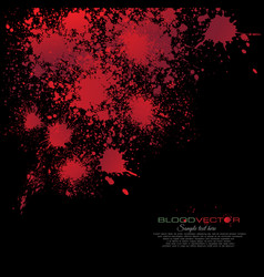 Abstract Blood Splatter Isolated On Black