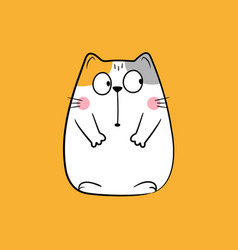 Cat Doodle Cute Funny Cartoon Character