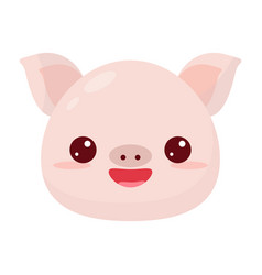 Head Of A Cartoon Animal Pigs Head Cute Cartoon