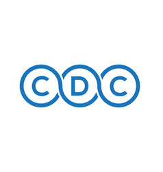 Cdc Letter Logo Design On White Background