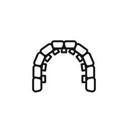 Lingual Braces Icon Outline Collection In Black