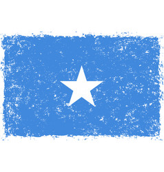 Somalia Flag In Grunge Distressed Style