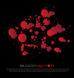 Abstract Blood Splatter Isolated On Black