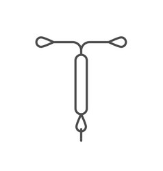 Iud Contraceptive Line Outline Icon