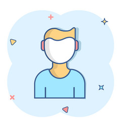 People Communication Icon In Comic Style