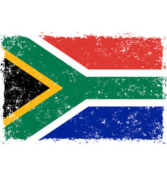 South Africa Flag In Grunge Distressed Style