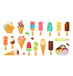 Big Bundle Of Popsicles And Ice Cream Cones