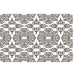 Vintage Seamless Pattern Damask Stencil Engraving