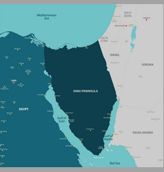 Map Of Sinai Peninsula