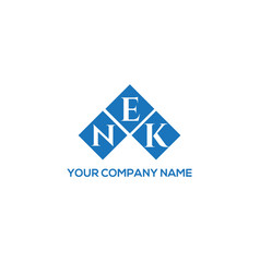 Nek Letter Logo Design On Black Background