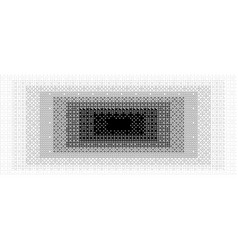 Pixelated Gradient Rectangle Frame Black Dithered