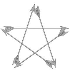 Star Shaped Arrows Design