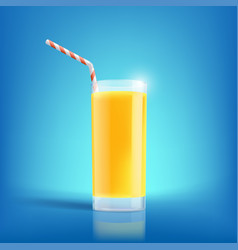 Glass Freshly Squeezed Orange Juice Drink