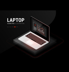 Laptop Sleek - Black And Red Futuristic Cool High